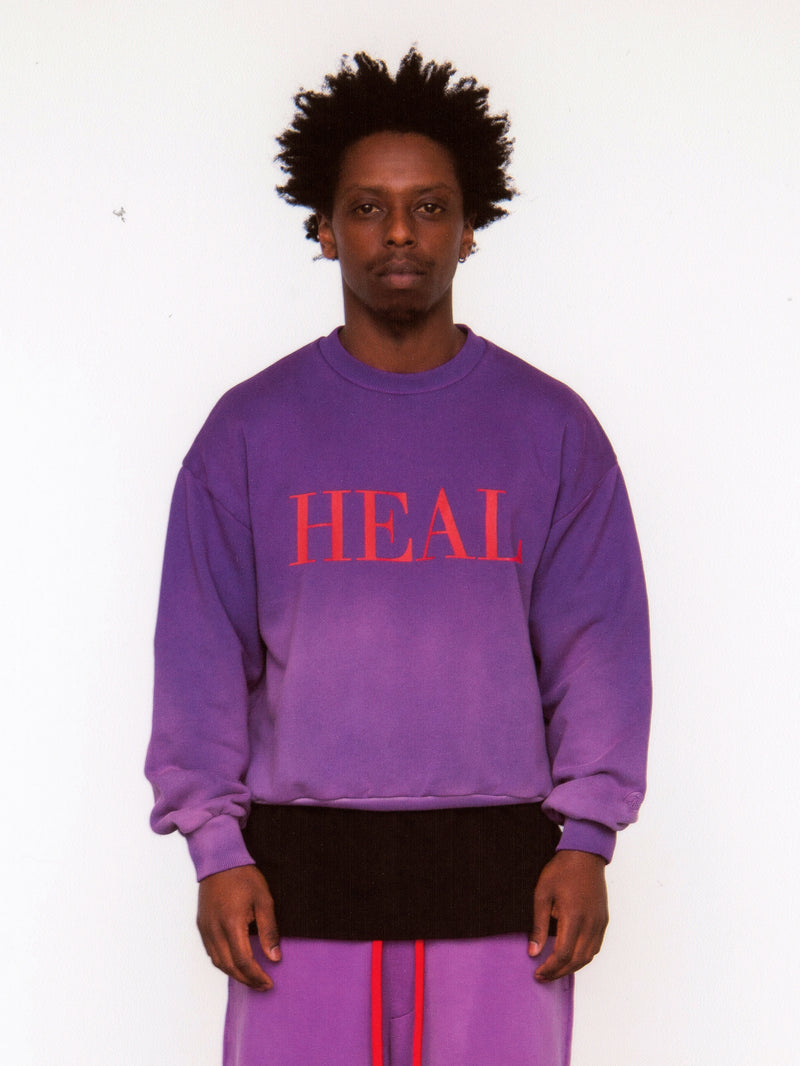 AELIZA Heal Crewneck in purple