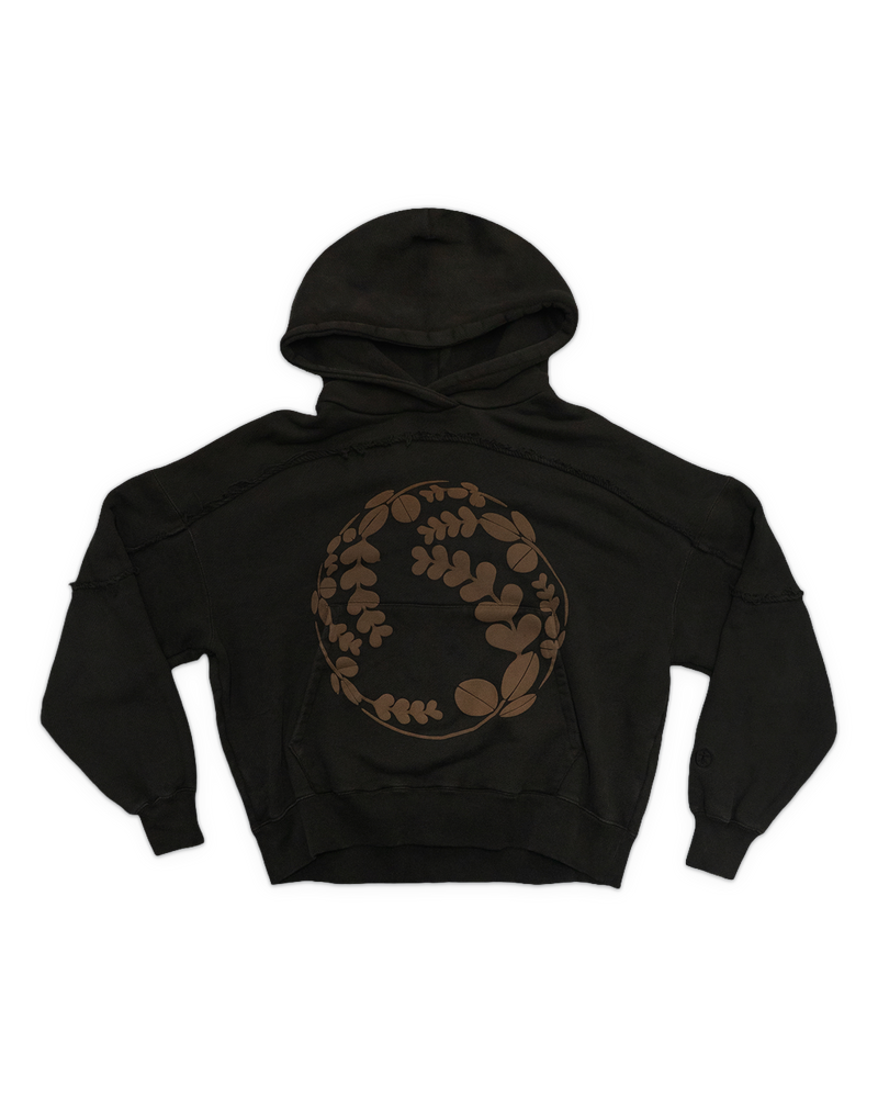 Circle of Growth Hoodie - Garment Dyed Brown