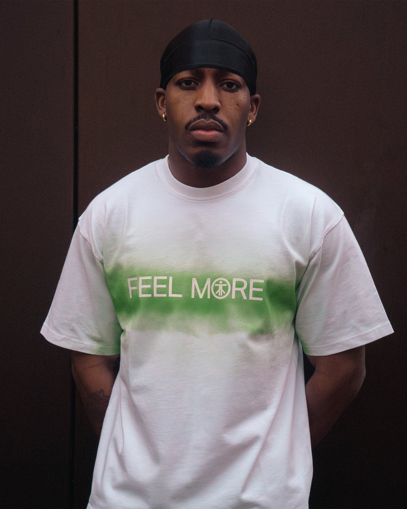 Feel More T-shirt White - Art