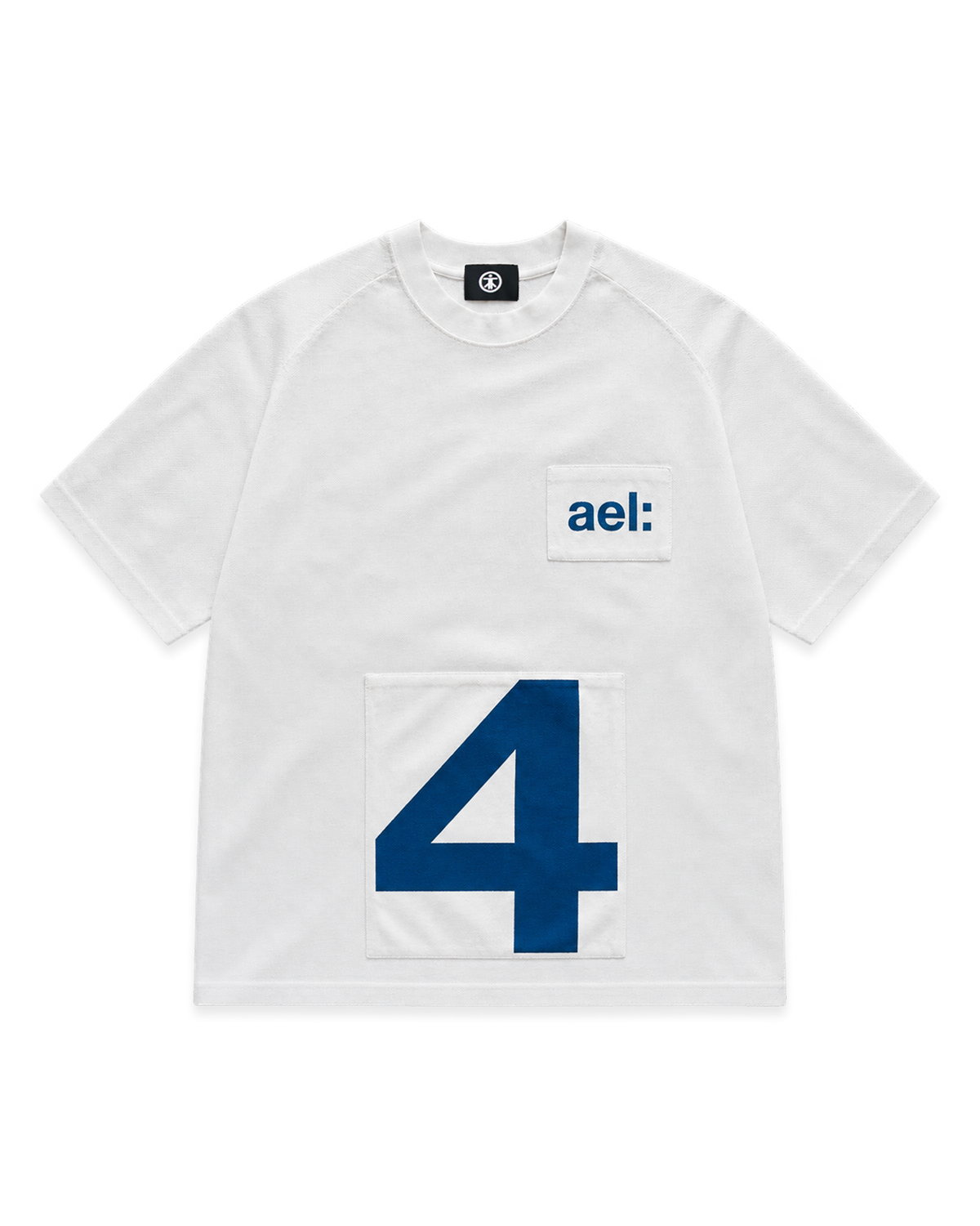AELIZA CS4 Piqué Patch T-Shirt in white