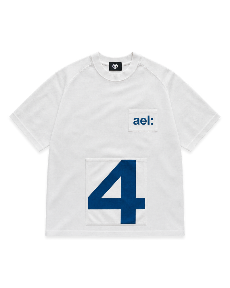 AELIZA CS4 Piqué Patch T-Shirt in white