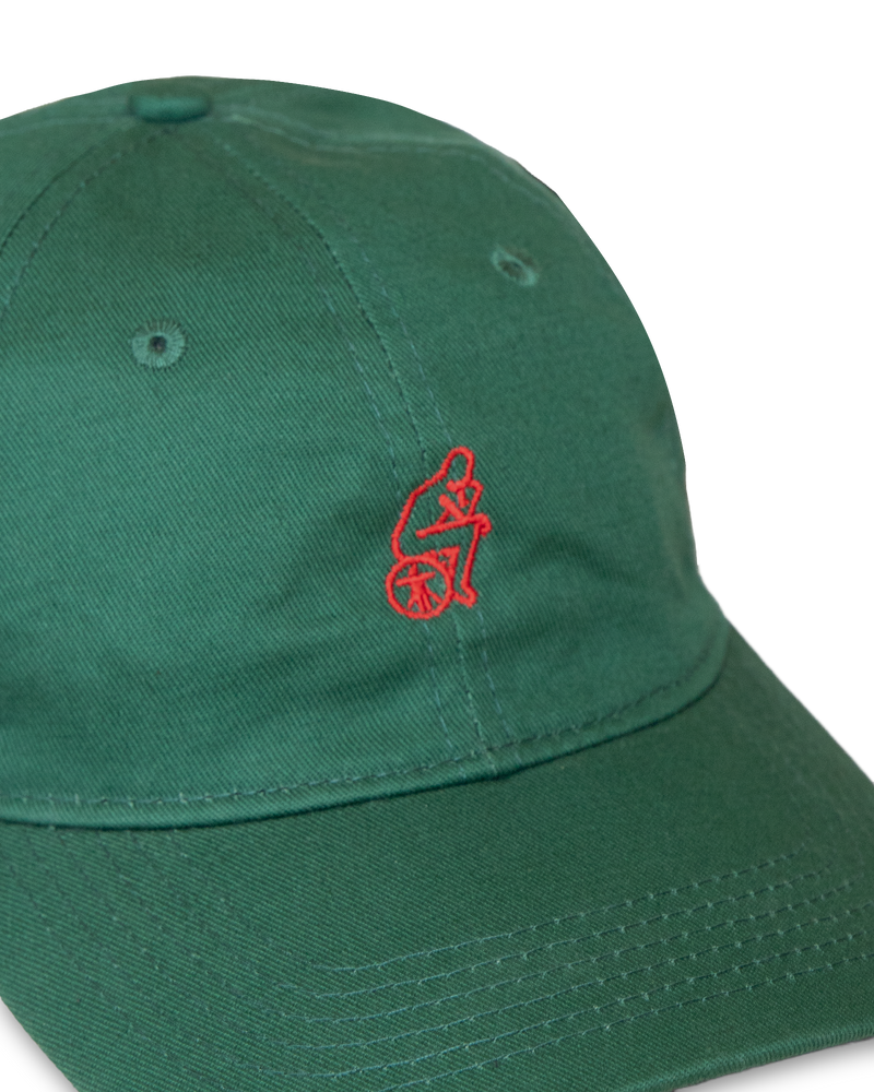 Green Cap Red Thinker
