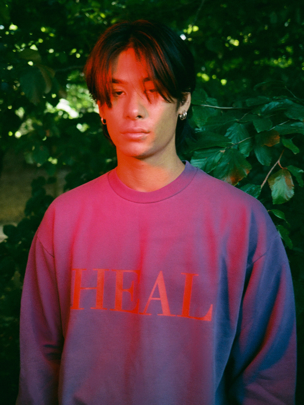 AELIZA Heal Crewneck in purple