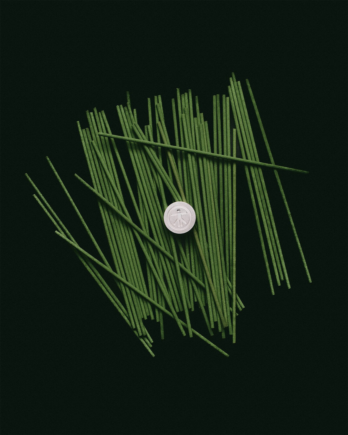 GREEN TEA INCENSE: 30 STICKS + HOLDER