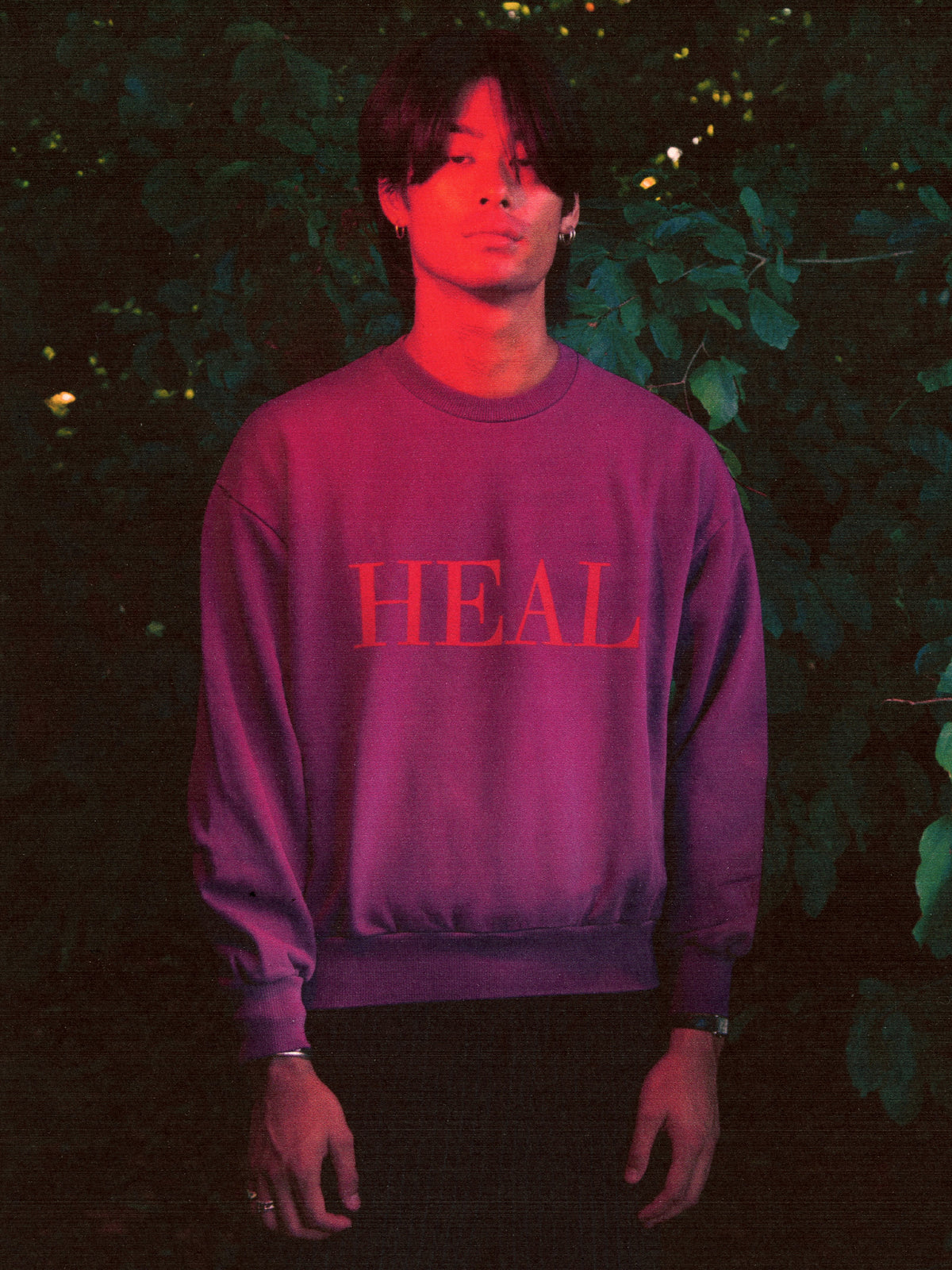 AELIZA Heal Crewneck in purple