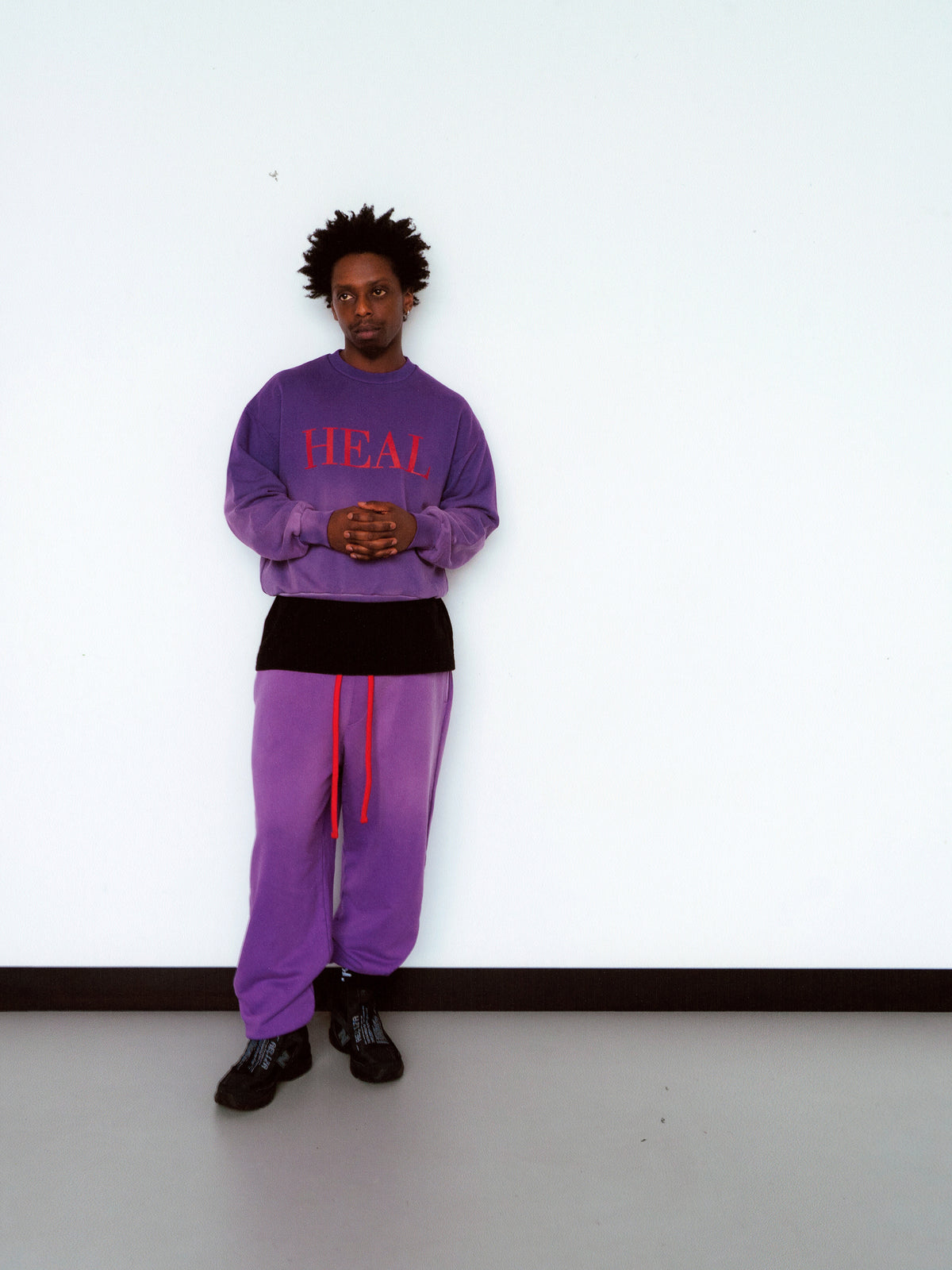 AELIZA Heal Crewneck in purple