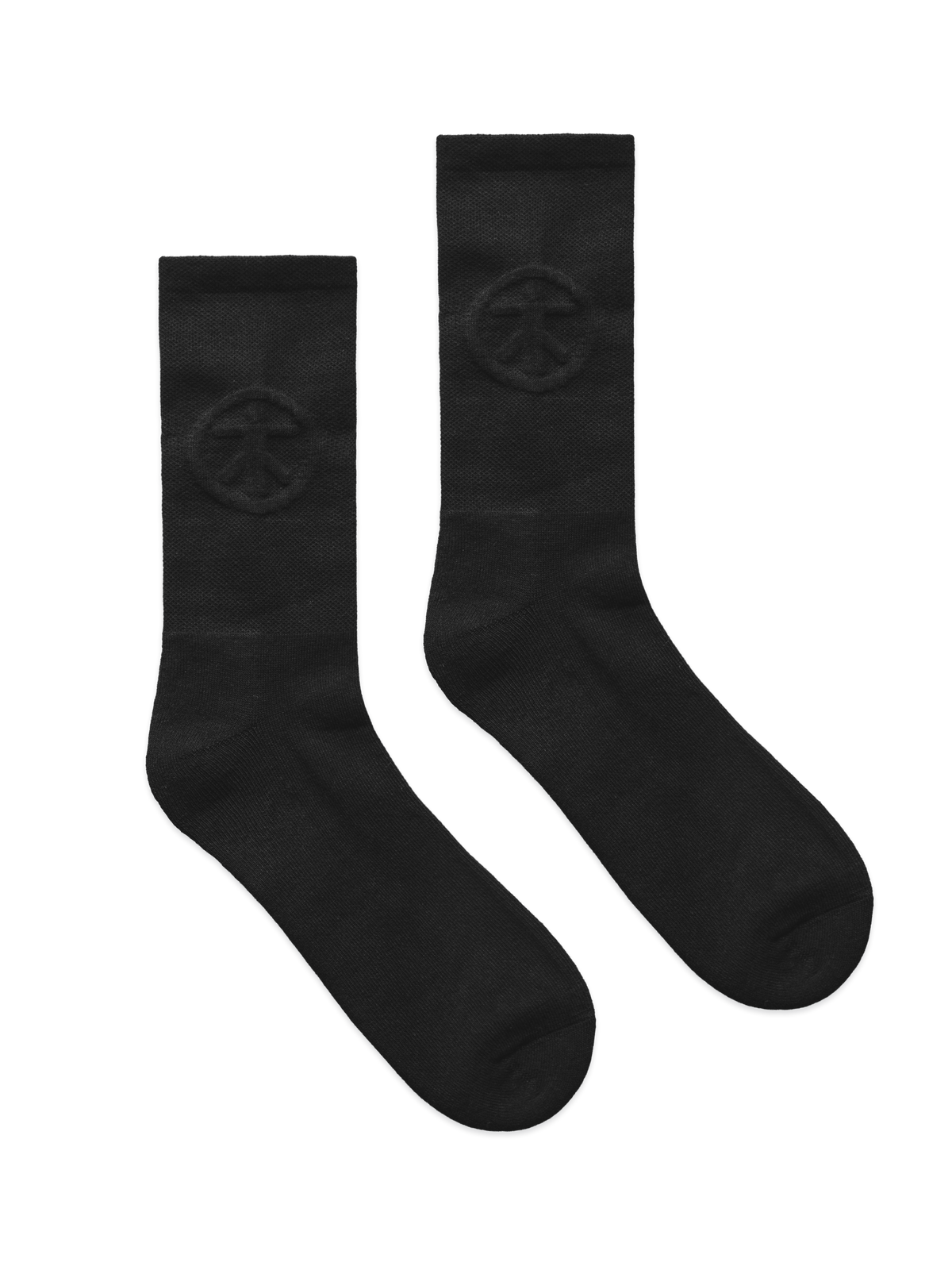 Embossed Symbol Socks - Black