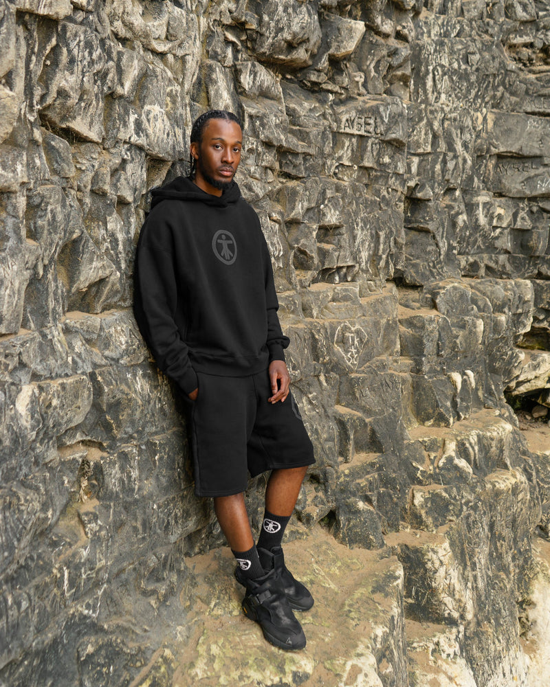 INDIVIDUAL SYMBOL SHORTS: BLACK