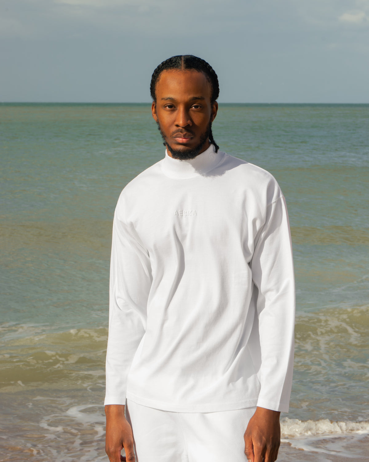 Mockneck - White