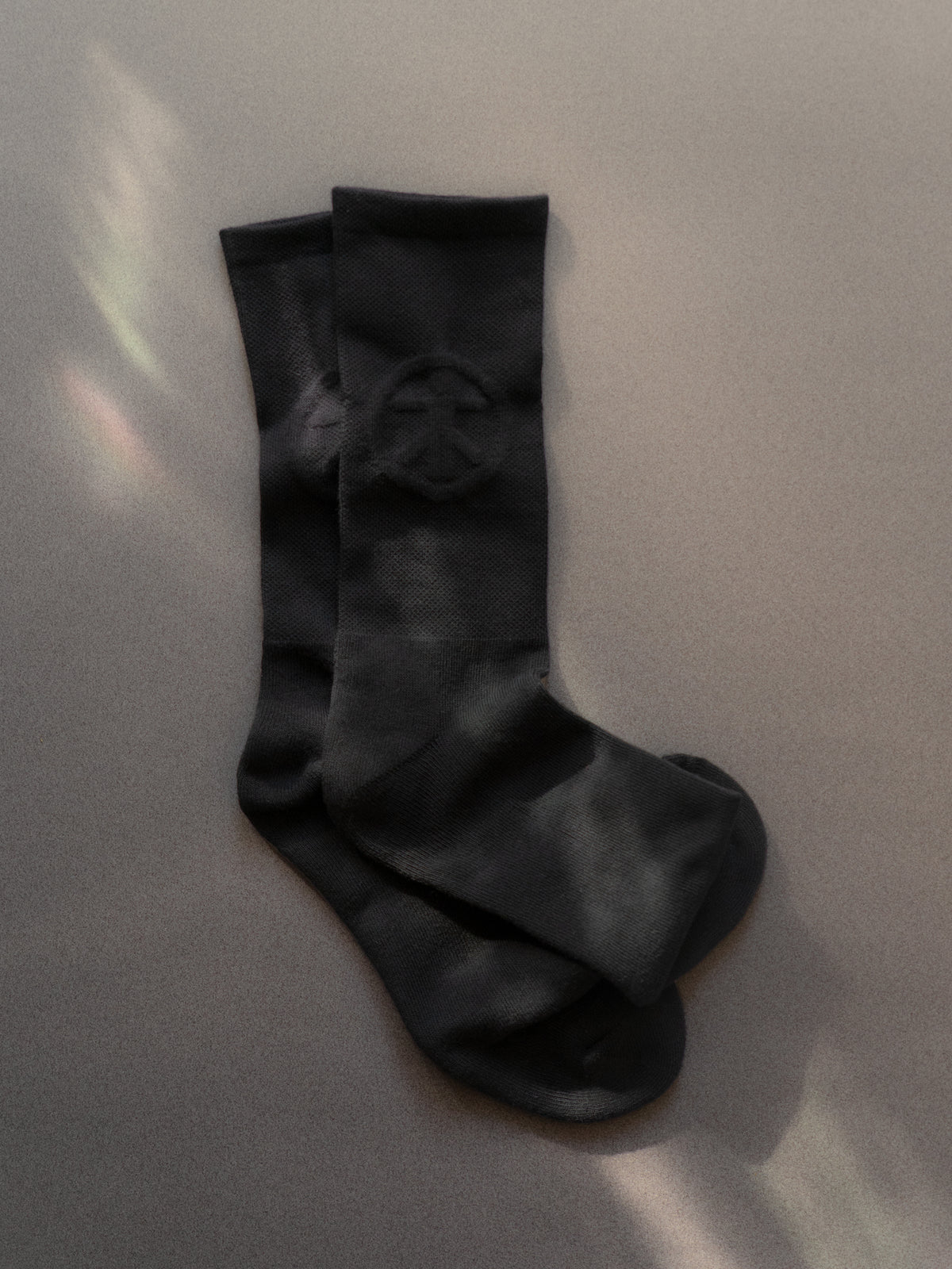 Embossed Symbol Socks - Black